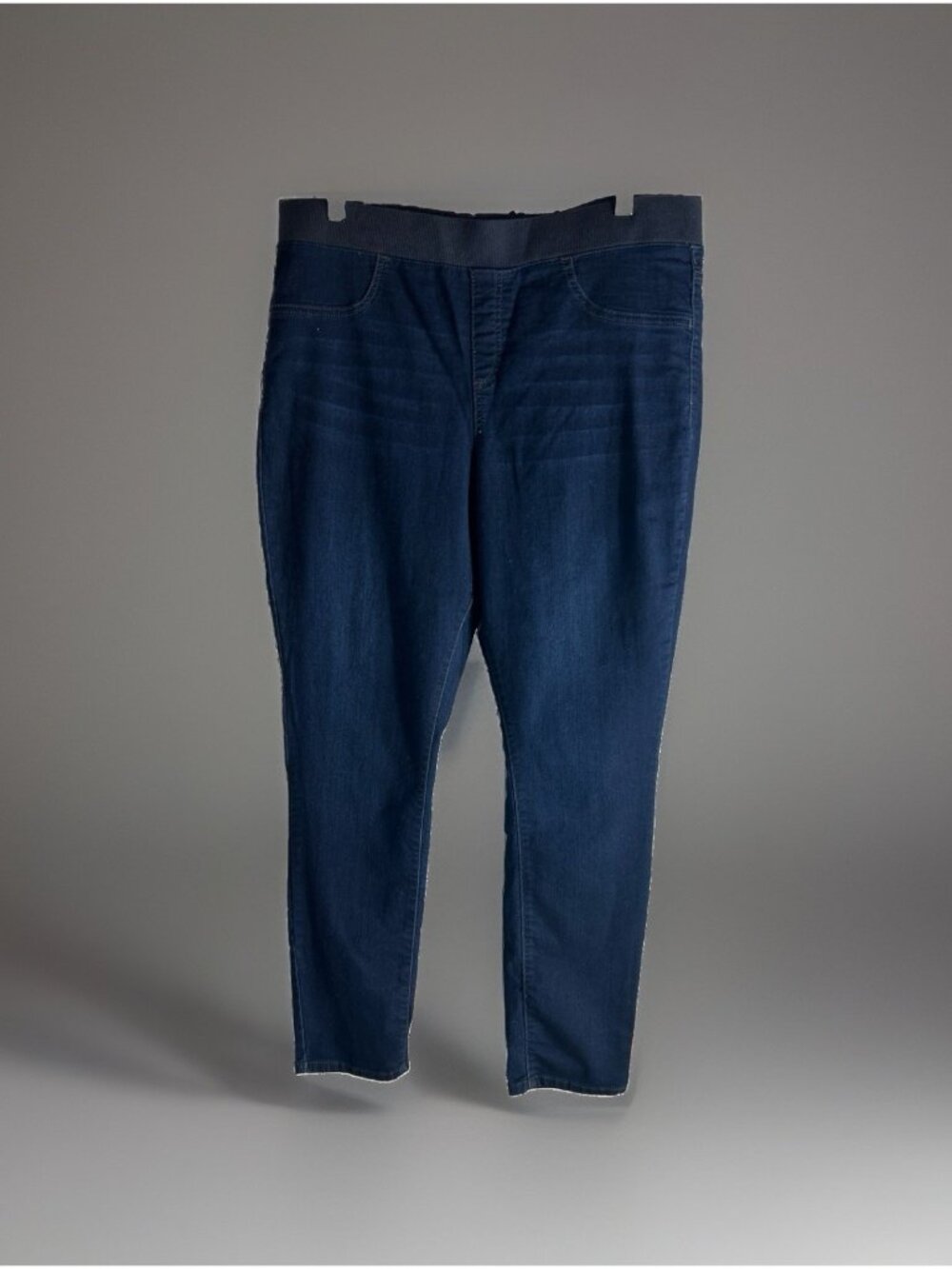 No Boundaries Women's Dark Wash XXL (19) Stretch Jeans Faux front elastic waist